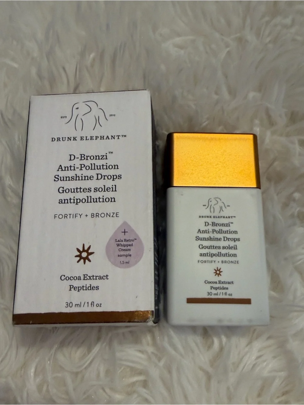 Drunk Elephant D-Bronzi Ant-Pollution Sunshine Drops 1 oz Vegan Cruelty Free